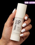 Hand holding 02 tox peel by Dermathod