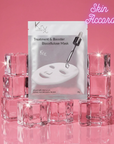 KRX Treatment Booster Biocellulose mask packaging on a pink background with 'Skin Accord' text.