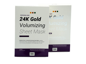 House of PLLA (HOP+) 24k Gold Volumizing Sheet Masks (5 Masks)