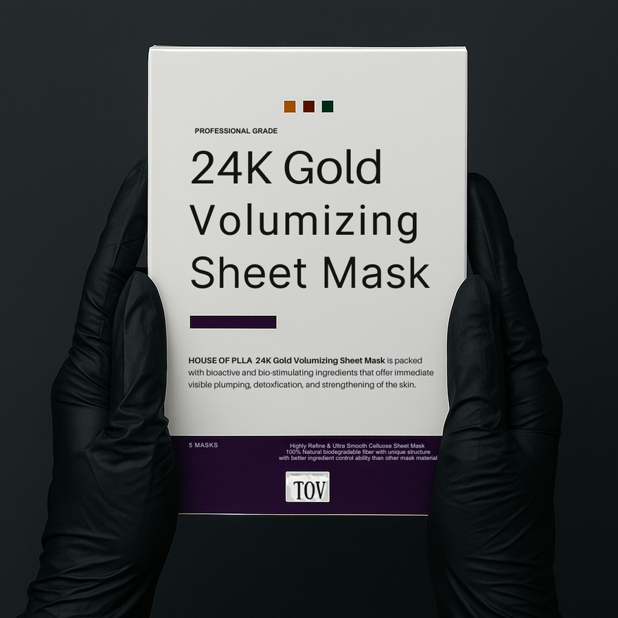 House of PLLA (HOP+) 24k Gold Volumizing Sheet Masks (5 Masks)
