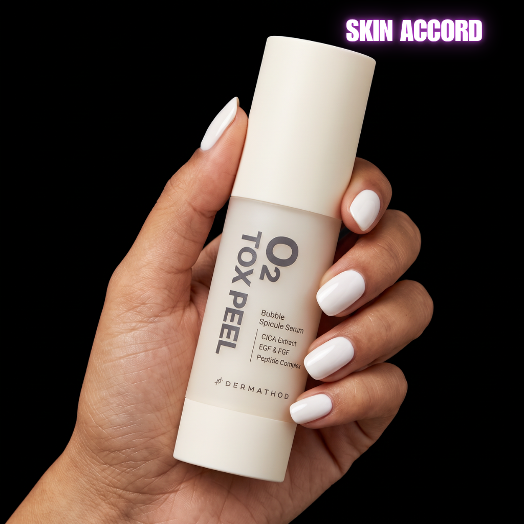 Hand holding 02 tox peel by Dermathod 