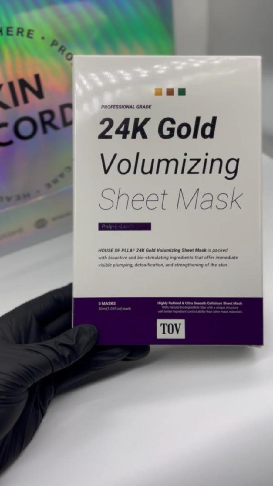 House of PLLA (HOP+) 24k Gold Volumizing Sheet Masks (5 Masks)