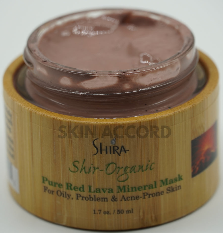 Shir-Organic Red Lava Mineral Mask  (Oily , Combination, Acne Prone & Congested Skin)